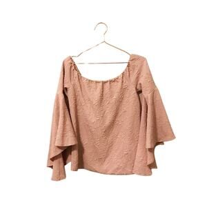 Romeo + Juliet couture off the shoulder top with oversized sleeve size small